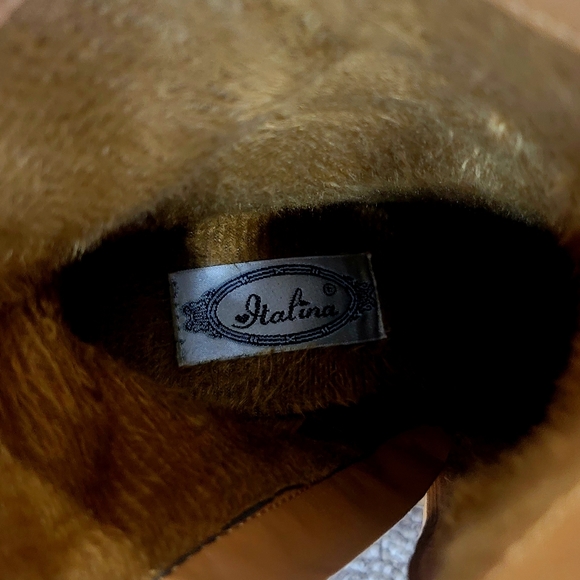 Italina Camel Zip Embellished Boot, Size 6.5 - Picture 11 of 12